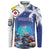 Personalized Bonaire Underwater Tropical Corals Reef Button Sweatshirt With Colorful Sea Fish - Wonder Print Shop