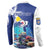 Personalized Bonaire Underwater Tropical Corals Reef Button Sweatshirt With Colorful Sea Fish - Wonder Print Shop