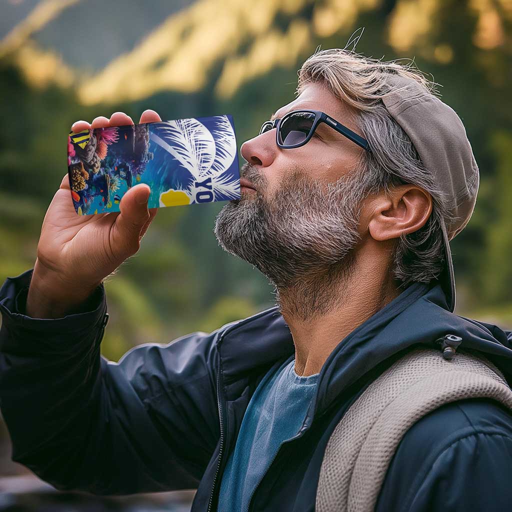Personalized Bonaire Underwater Tropical Corals Reef 4 in 1 Can Cooler Tumbler With Colorful Sea Fish - Wonder Print Shop