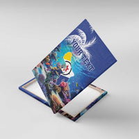 Personalized Bonaire Underwater Tropical Corals Reef Canvas Wall Art With Colorful Sea Fish - Wonder Print Shop