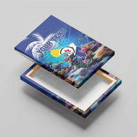 Personalized Bonaire Underwater Tropical Corals Reef Canvas Wall Art With Colorful Sea Fish - Wonder Print Shop