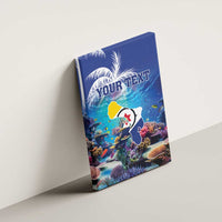 Personalized Bonaire Underwater Tropical Corals Reef Canvas Wall Art With Colorful Sea Fish - Wonder Print Shop