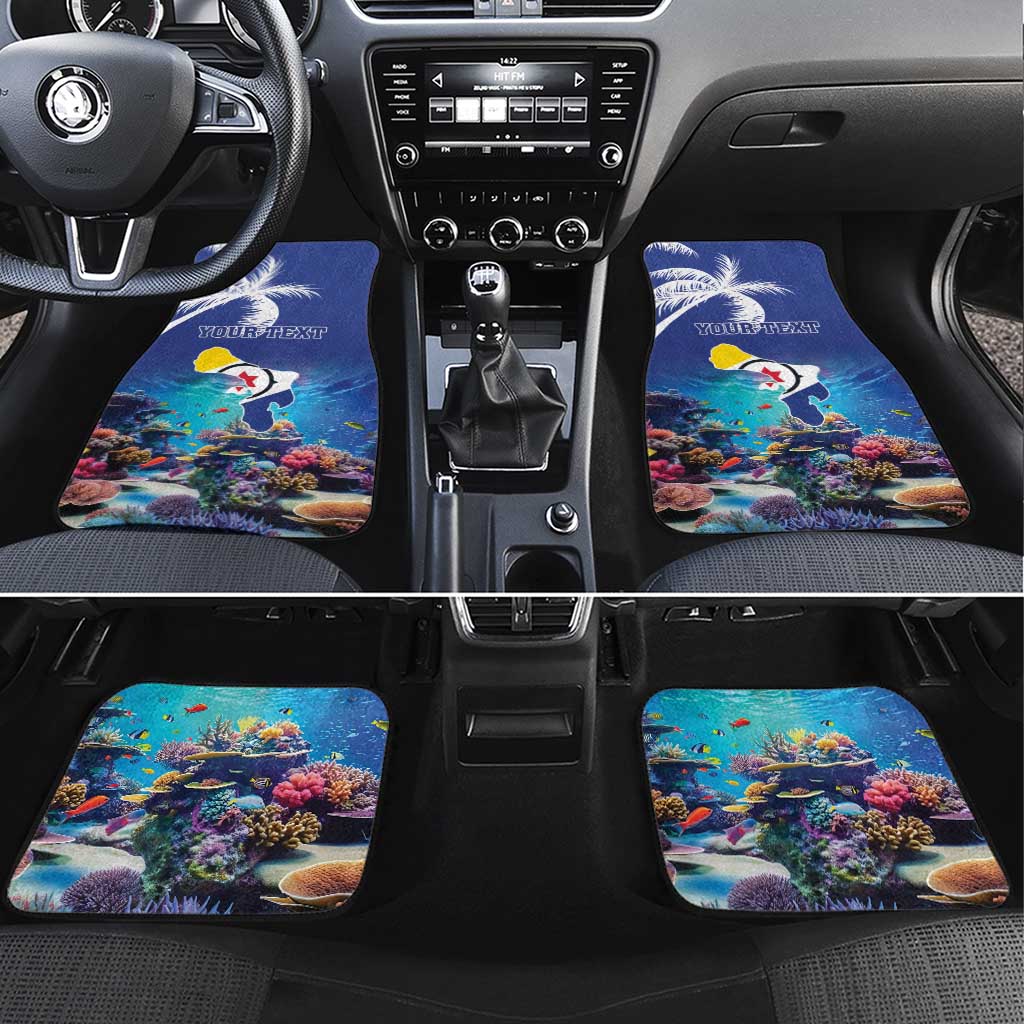 Personalized Bonaire Underwater Tropical Corals Reef Car Mats With Colorful Sea Fish - Wonder Print Shop