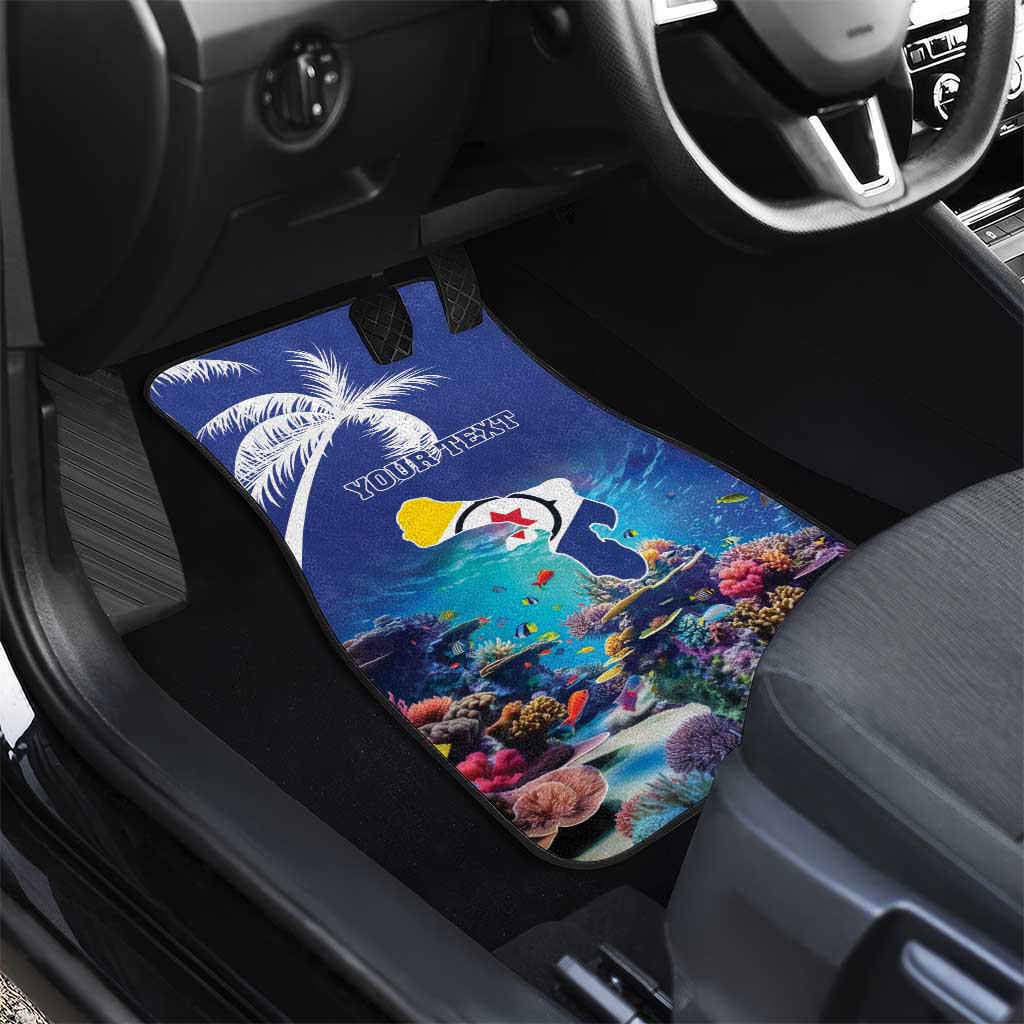 Personalized Bonaire Underwater Tropical Corals Reef Car Mats With Colorful Sea Fish - Wonder Print Shop