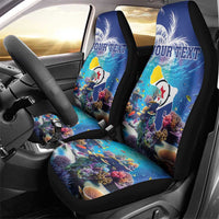 Personalized Bonaire Underwater Tropical Corals Reef Car Seat Cover With Colorful Sea Fish - Wonder Print Shop