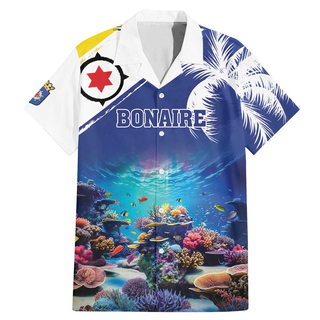 Personalized Bonaire Underwater Tropical Corals Reef Family Matching Mermaid Dress and Hawaiian Shirt With Colorful Sea Fish - Wonder Print Shop