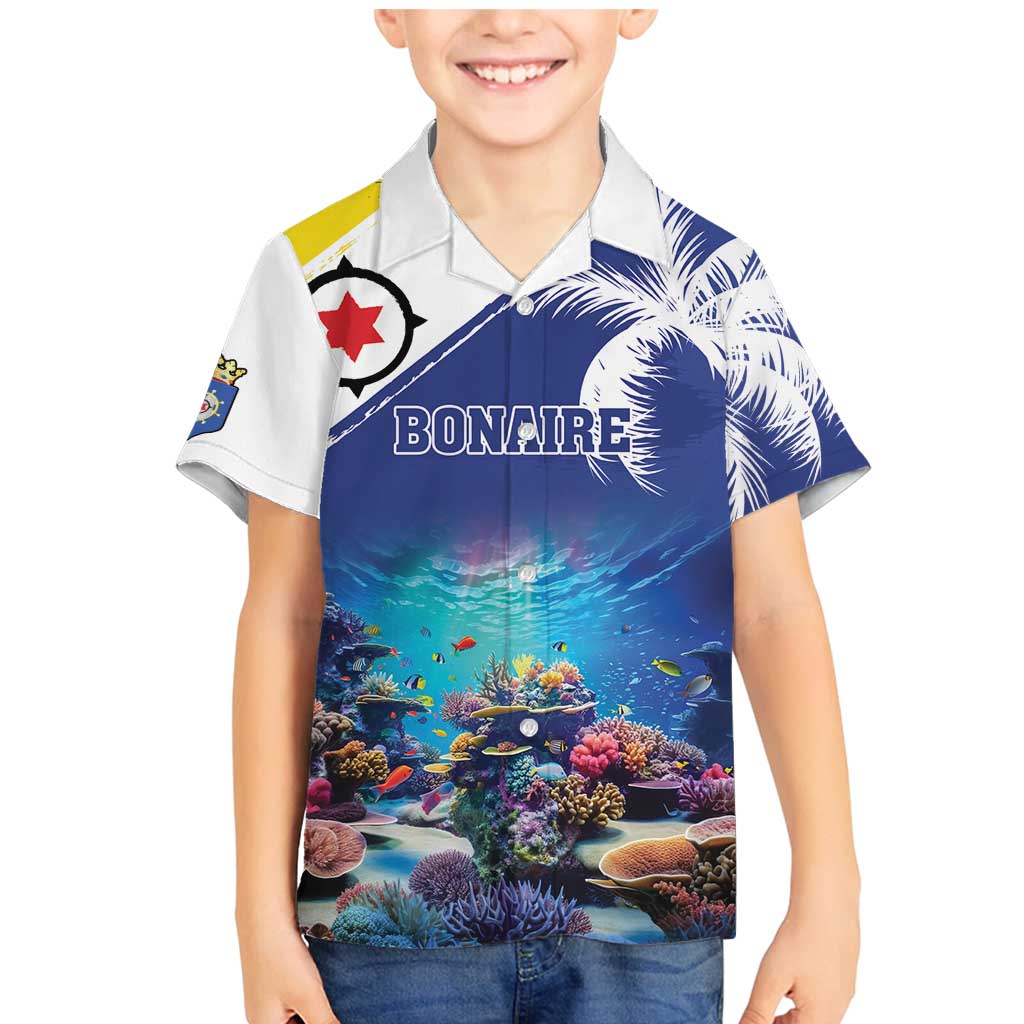 Personalized Bonaire Underwater Tropical Corals Reef Family Matching Mermaid Dress and Hawaiian Shirt With Colorful Sea Fish - Wonder Print Shop
