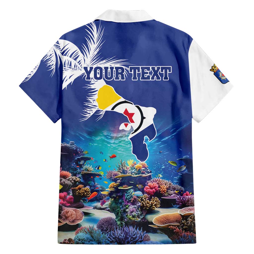 Personalized Bonaire Underwater Tropical Corals Reef Family Matching Puletasi and Hawaiian Shirt With Colorful Sea Fish - Wonder Print Shop