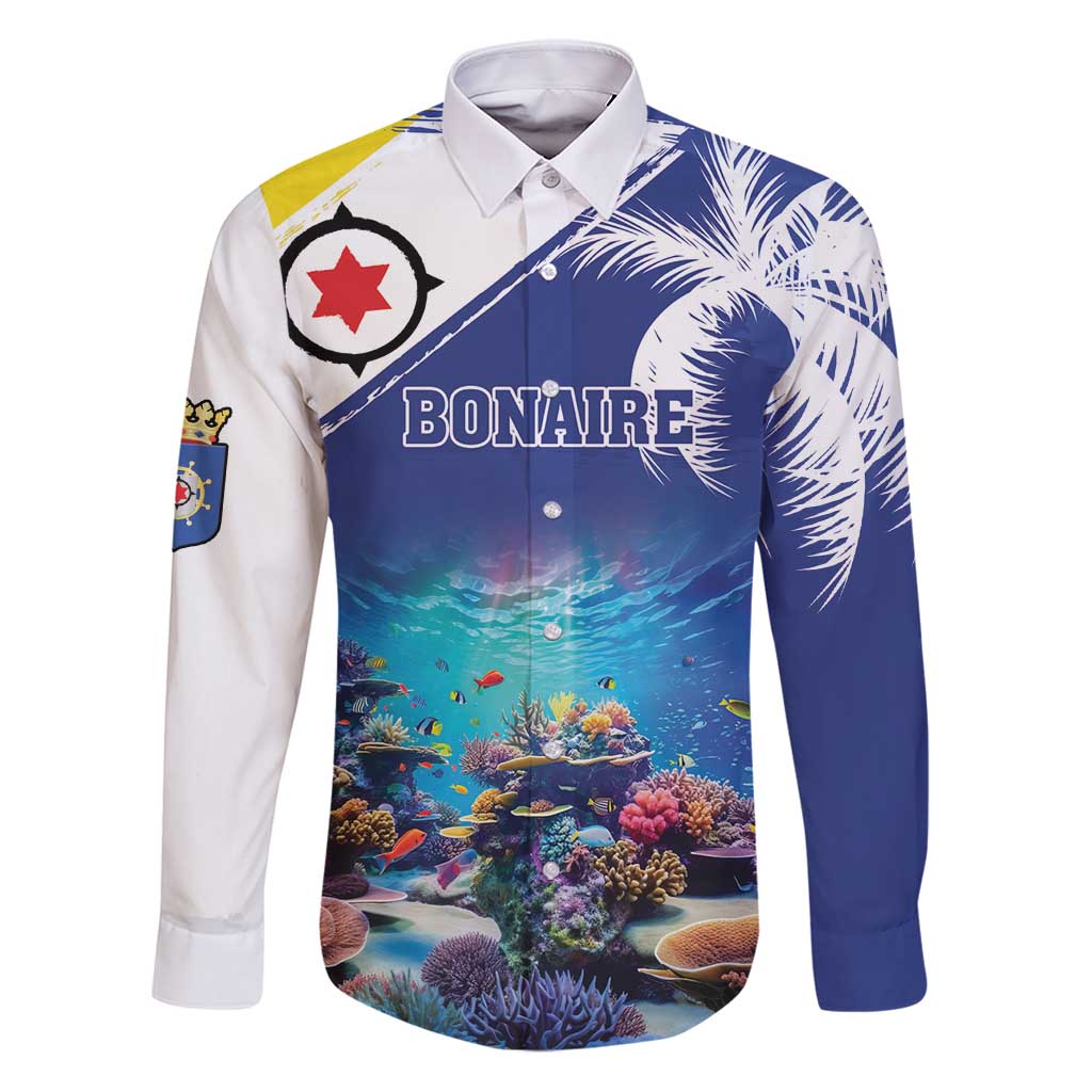 Personalized Bonaire Underwater Tropical Corals Reef Family Matching Puletasi and Hawaiian Shirt With Colorful Sea Fish - Wonder Print Shop