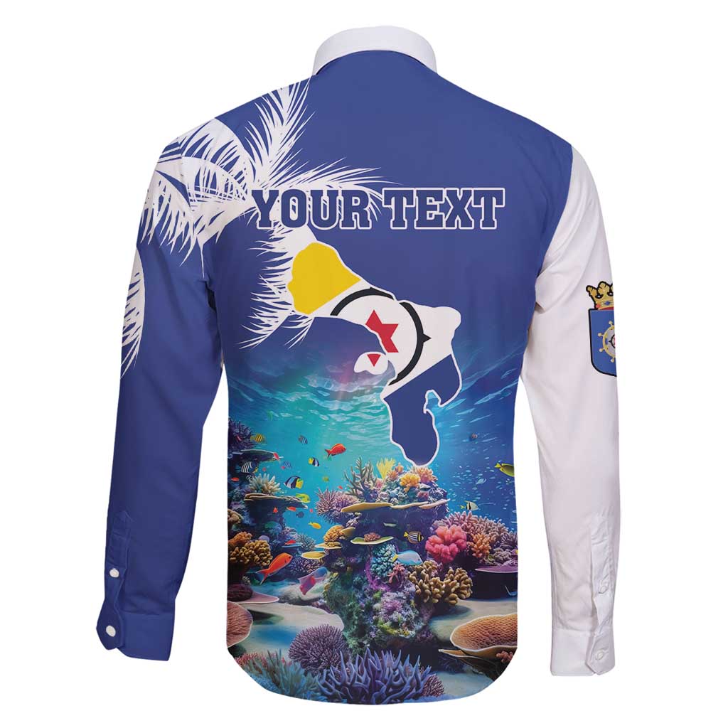 Personalized Bonaire Underwater Tropical Corals Reef Family Matching Summer Maxi Dress and Hawaiian Shirt With Colorful Sea Fish - Wonder Print Shop