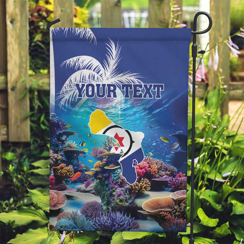 Personalized Bonaire Underwater Tropical Corals Reef Garden Flag With Colorful Sea Fish - Wonder Print Shop