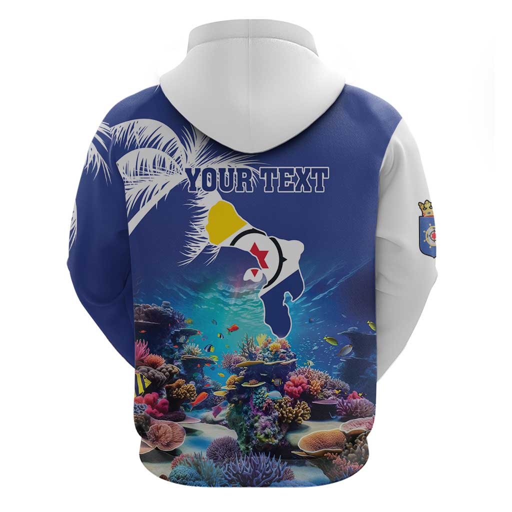 Personalized Bonaire Underwater Tropical Corals Reef Hoodie With Colorful Sea Fish - Wonder Print Shop