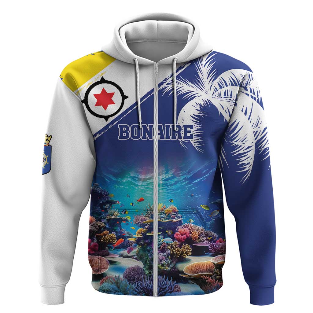 Personalized Bonaire Underwater Tropical Corals Reef Hoodie With Colorful Sea Fish - Wonder Print Shop