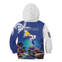 Personalized Bonaire Underwater Tropical Corals Reef Kid Hoodie With Colorful Sea Fish - Wonder Print Shop