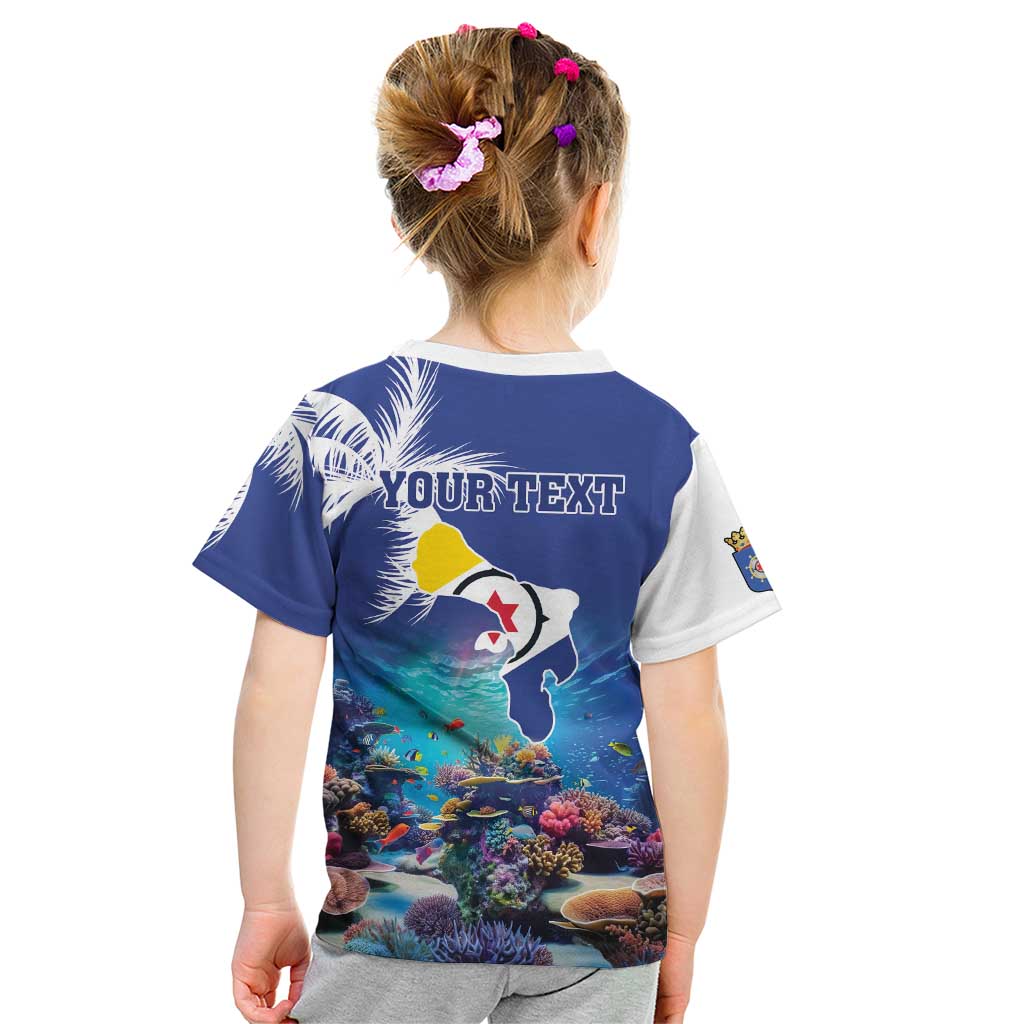 Personalized Bonaire Underwater Tropical Corals Reef Kid T Shirt With Colorful Sea Fish - Wonder Print Shop