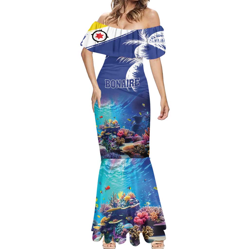 Personalized Bonaire Underwater Tropical Corals Reef Mermaid Dress With Colorful Sea Fish - Wonder Print Shop
