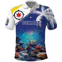 Personalized Bonaire Underwater Tropical Corals Reef Polo Shirt With Colorful Sea Fish - Wonder Print Shop