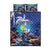 Personalized Bonaire Underwater Tropical Corals Reef Quilt Bed Set With Colorful Sea Fish - Wonder Print Shop