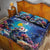Personalized Bonaire Underwater Tropical Corals Reef Quilt Bed Set With Colorful Sea Fish - Wonder Print Shop