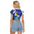 Personalized Bonaire Underwater Tropical Corals Reef Raglan Cropped T Shirt With Colorful Sea Fish - Wonder Print Shop