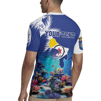 Personalized Bonaire Underwater Tropical Corals Reef Rugby Jersey With Colorful Sea Fish - Wonder Print Shop
