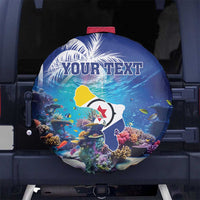 Personalized Bonaire Underwater Tropical Corals Reef Spare Tire Cover With Colorful Sea Fish - Wonder Print Shop