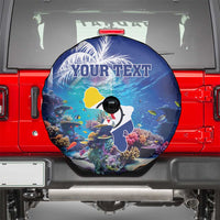 Personalized Bonaire Underwater Tropical Corals Reef Spare Tire Cover With Colorful Sea Fish - Wonder Print Shop