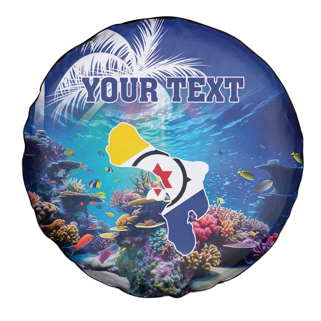 Personalized Bonaire Underwater Tropical Corals Reef Spare Tire Cover With Colorful Sea Fish - Wonder Print Shop