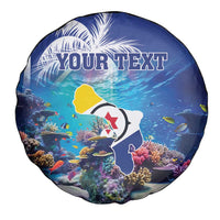Personalized Bonaire Underwater Tropical Corals Reef Spare Tire Cover With Colorful Sea Fish - Wonder Print Shop