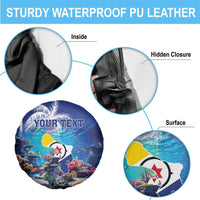 Personalized Bonaire Underwater Tropical Corals Reef Spare Tire Cover With Colorful Sea Fish - Wonder Print Shop