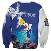 Personalized Bonaire Underwater Tropical Corals Reef Sweatshirt With Colorful Sea Fish - Wonder Print Shop