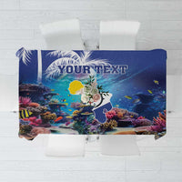 Personalized Bonaire Underwater Tropical Corals Reef Tablecloth With Colorful Sea Fish - Wonder Print Shop