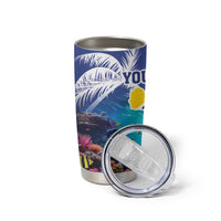 Personalized Bonaire Underwater Tropical Corals Reef Tumbler Cup With Colorful Sea Fish - Wonder Print Shop