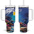Personalized Bonaire Underwater Tropical Corals Reef Tumbler With Handle With Colorful Sea Fish - Wonder Print Shop