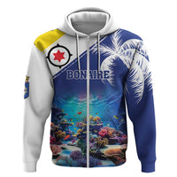 Personalized Bonaire Underwater Tropical Corals Reef Zip Hoodie With Colorful Sea Fish - Wonder Print Shop