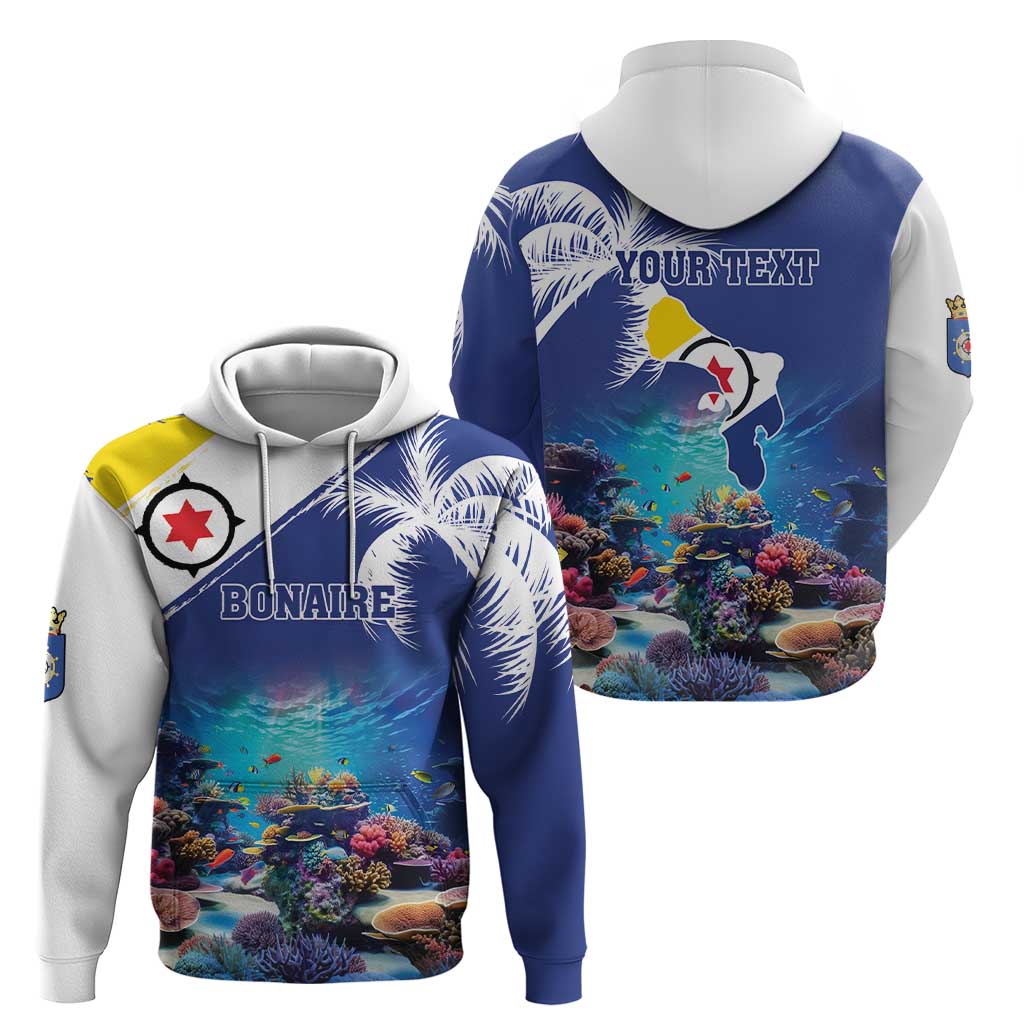 Personalized Bonaire Underwater Tropical Corals Reef Zip Hoodie With Colorful Sea Fish - Wonder Print Shop