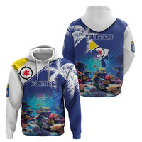Personalized Bonaire Underwater Tropical Corals Reef Zip Hoodie With Colorful Sea Fish - Wonder Print Shop