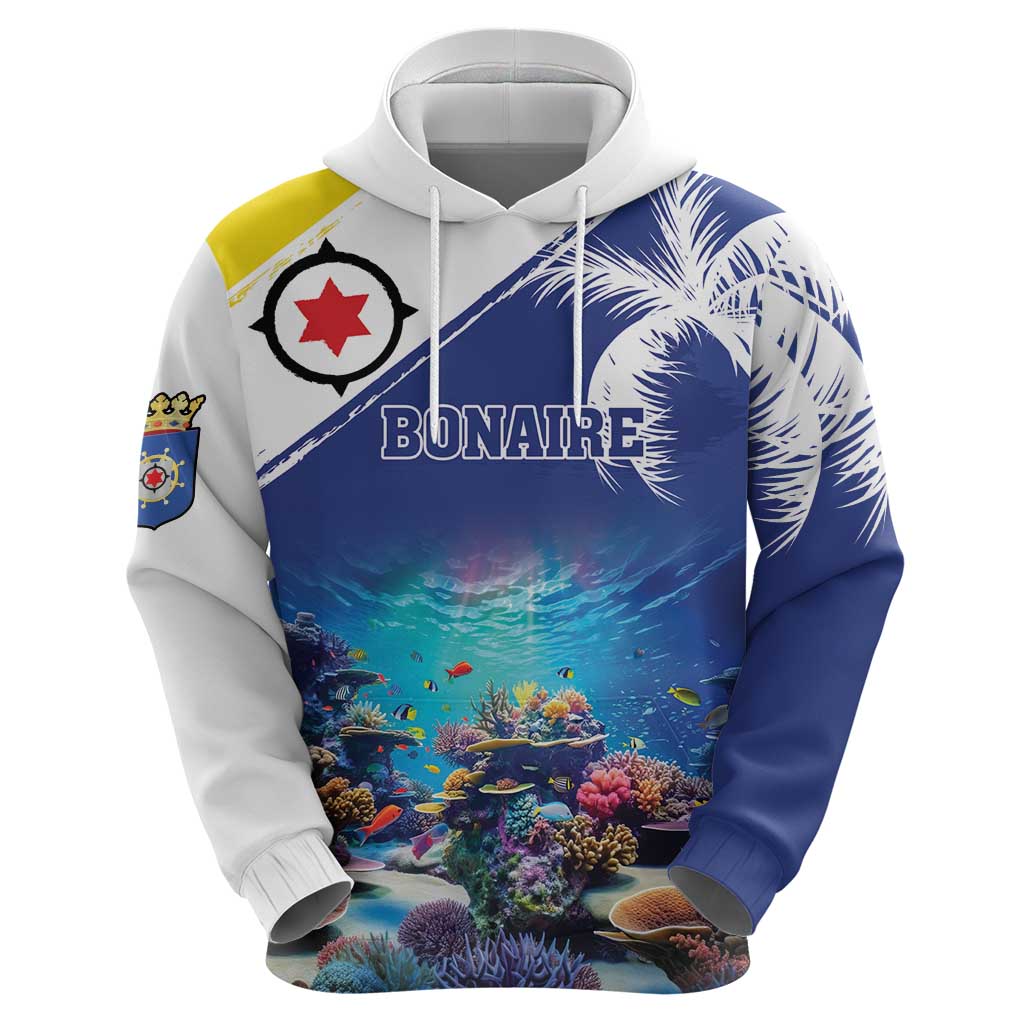 Personalized Bonaire Underwater Tropical Corals Reef Zip Hoodie With Colorful Sea Fish - Wonder Print Shop