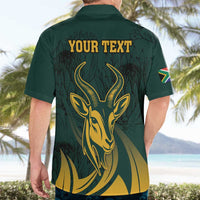 Personalized South Africa Springbok Hawaiian Shirt With Trendy Protea Flowers Patterns - Wonder Print Shop
