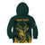 Personalized South Africa Springbok Kid Hoodie With Trendy Protea Flowers Patterns - Wonder Print Shop
