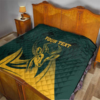Personalized South Africa Springbok Quilt With Trendy Protea Flowers Patterns - Wonder Print Shop