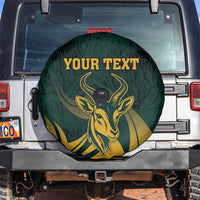 Personalized South Africa Springbok Spare Tire Cover With Trendy Protea Flowers Patterns - Wonder Print Shop