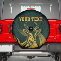 Personalized South Africa Springbok Spare Tire Cover With Trendy Protea Flowers Patterns - Wonder Print Shop