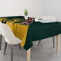 Personalized South Africa Springbok Tablecloth With Trendy Protea Flowers Patterns - Wonder Print Shop