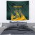 Personalized South Africa Springbok Tapestry With Trendy Protea Flowers Patterns - Wonder Print Shop