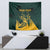 Personalized South Africa Springbok Tapestry With Trendy Protea Flowers Patterns - Wonder Print Shop