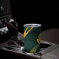 Personalized South Africa Springbok Tumbler Cup With Trendy Protea Flowers Patterns - Wonder Print Shop