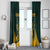 Personalized South Africa Springbok Window Curtain With Trendy Protea Flowers Patterns - Wonder Print Shop