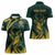Personalized South Africa Springbok Women Polo Shirt With Trendy Protea Flowers Patterns - Wonder Print Shop