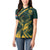 Personalized South Africa Springbok Women Polo Shirt With Trendy Protea Flowers Patterns - Wonder Print Shop